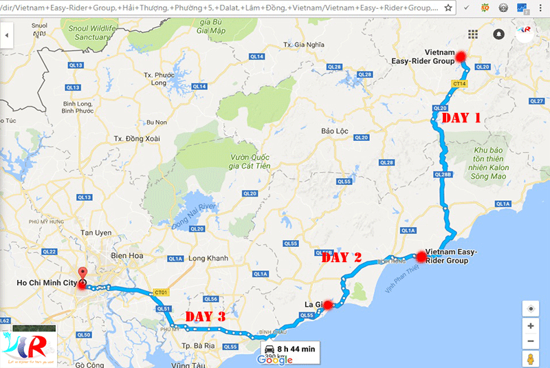 easy-rider-tour-from-da-lat-to-sai-gon-on-coastal-road-in-3-days-maps