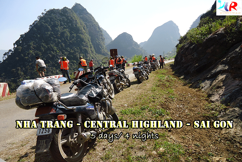 Nhatrang Motorcycle tour to Saigon on Central Highlands in 5 days